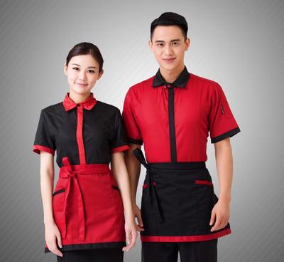 餐饮行业新风尚 新款夏装女短袖工作服的细节之美