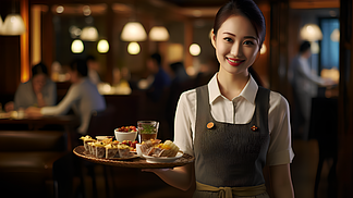 酒店餐厅女服务生 绽放优雅的餐饮服务之美